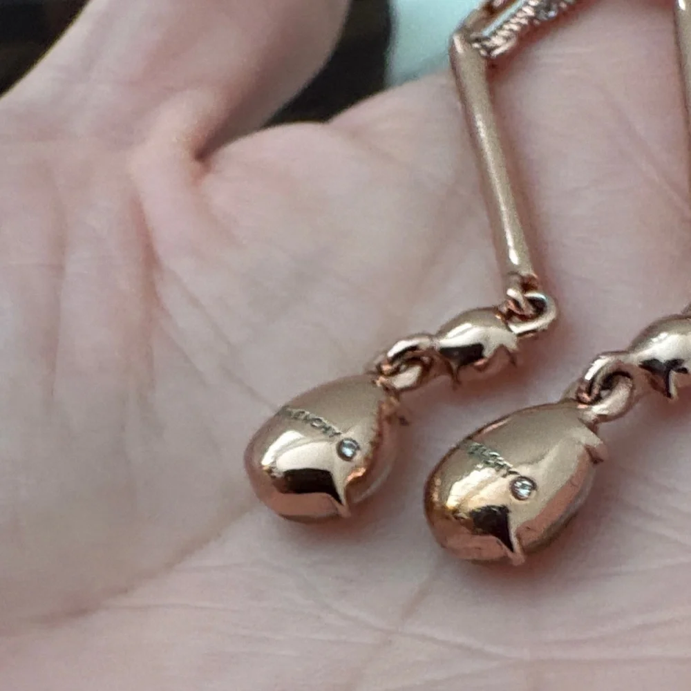 Givenchy Rose Gold Drop Earrings - Picture 5 of 6